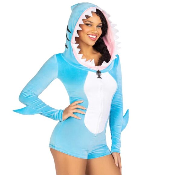 Leg Avenue Pants - Shark Costume - Fashion Nova - Blue/White